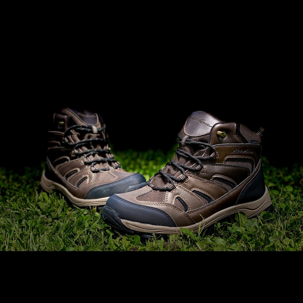 Eddie Bauer Fairmont Leather Waterproof High Top Hiking Boots Men's Size 9